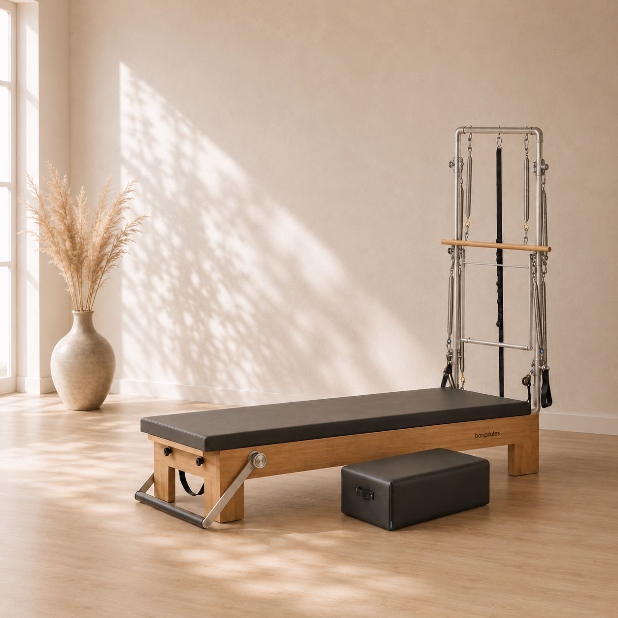 Torre de Pilates de madera con muelles y accesorios